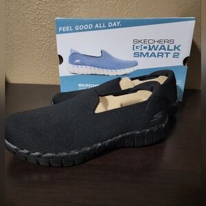 Skechers Black Slip-On Shoes